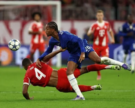 The Blues' boss fumes as Bayern Munich defender Jonathan Tah avoids red card in Champions League loss